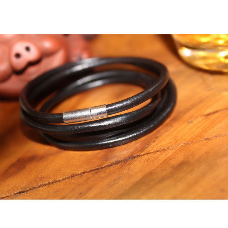 Cowhide rope vintage bracelet