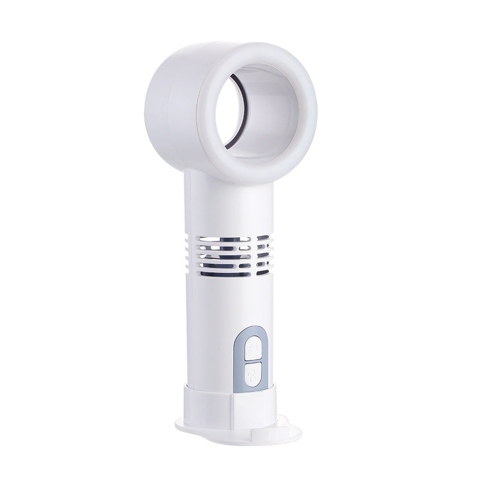 Portable Bladeless Fan USB Rechargeable Mini Cooler With LED Indicator