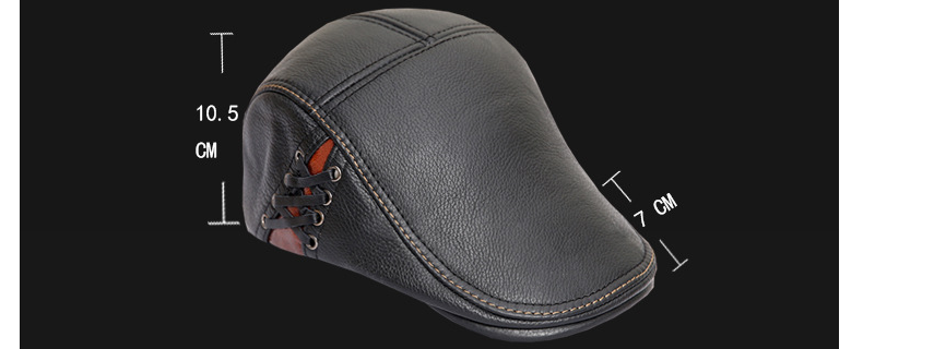 Men&#39;s leather cap
