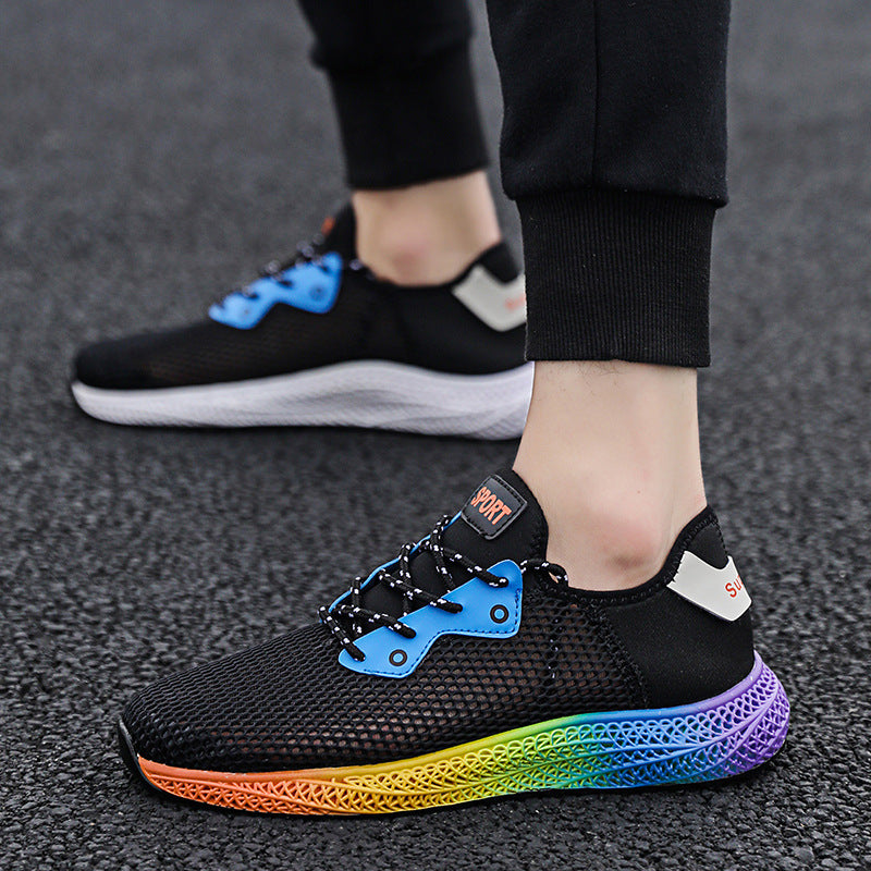 Breathable mesh men&#39;s shoes mesh sports shoes