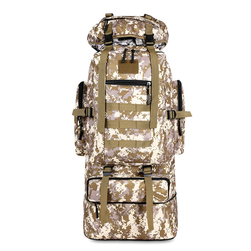 High-capacity military camouflage tactical pack