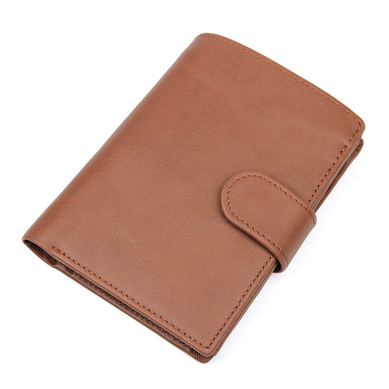 J.M.D leather wallet multi Card Leather Men&#39;s Wallet Purse RFID scan 8129 anti foreign trade