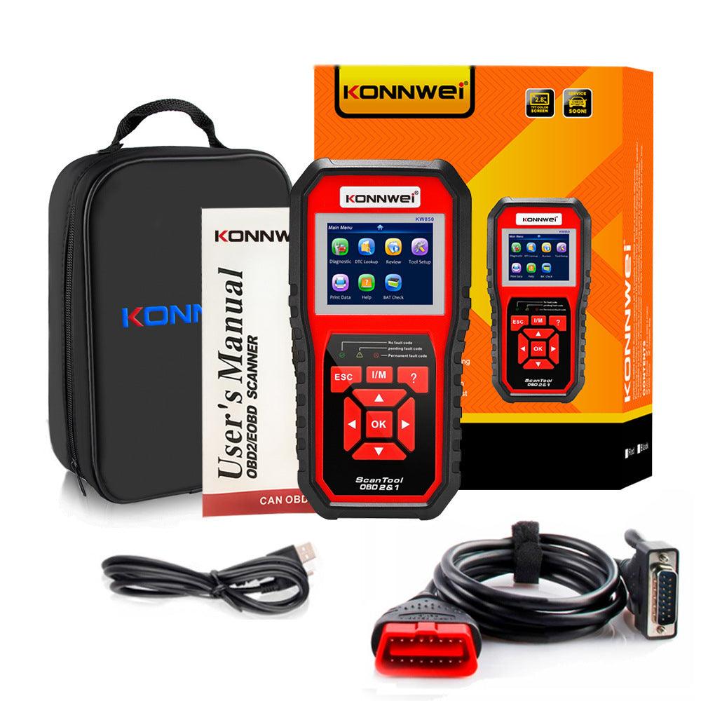 Lkw Code Reader KW850 OBD2 CAN BUS Code Reader car engine fault code detector scanner ...