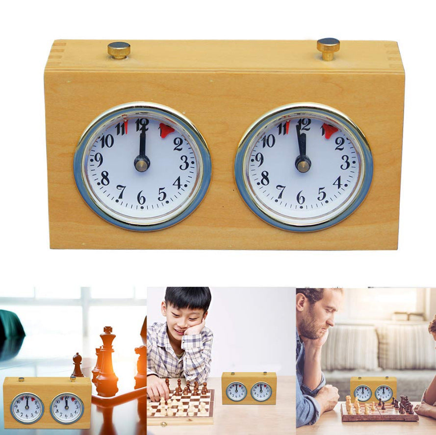Fashionable Wooden Mechanical Chess Clock