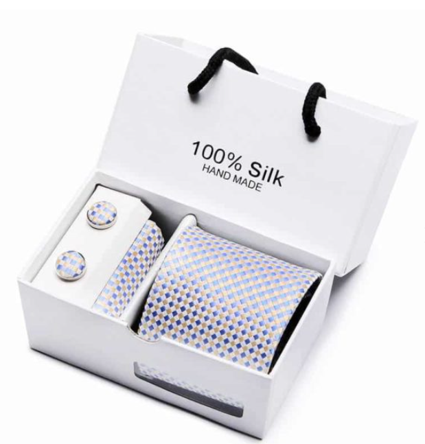 Men&#39;s gift box 5-piece suit business formal wedding tie