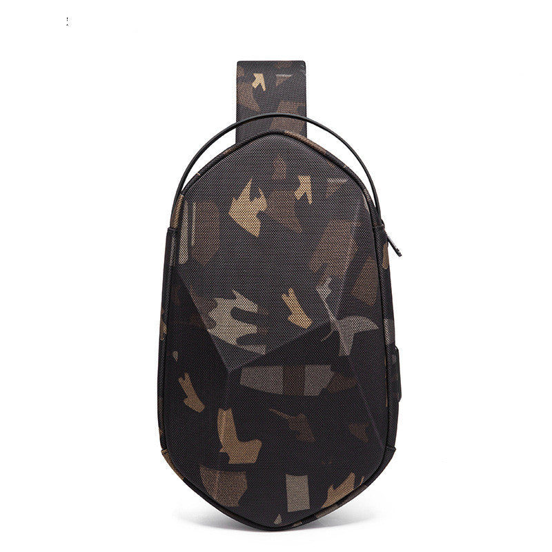 Hard shell polyhedron fashionable men&#39;s bag
