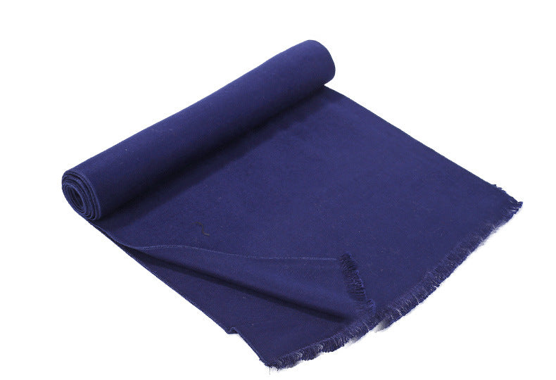 Men&#39;s Fashionable All-matching Pure Color Warm Keeping Scarf