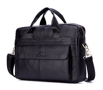 Men&#39;s first layer leather computer bag