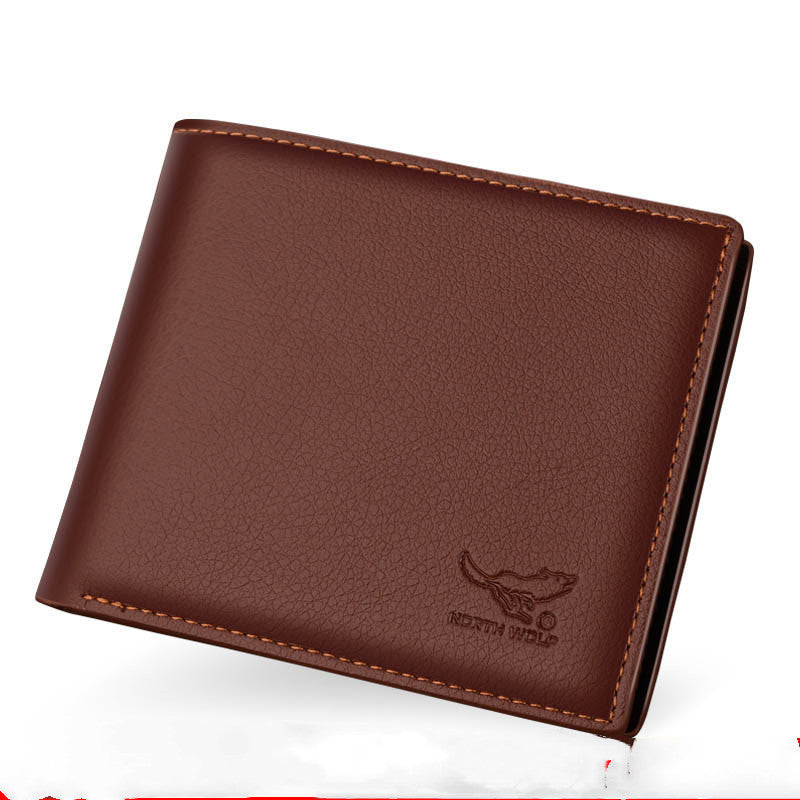 Wallet men&#39;s short zipper Korean wallet