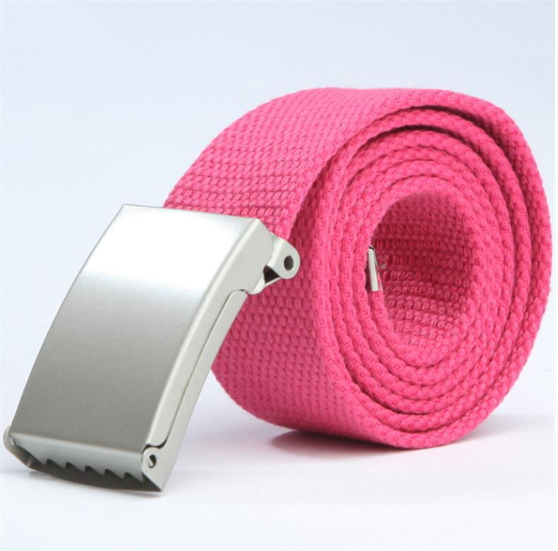 Candy color fashion new unisex pants with canvas belt men&#39;s belt