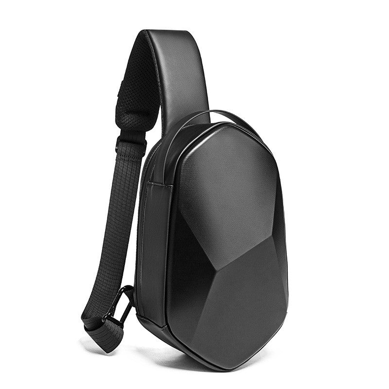 Hard shell polyhedron fashionable men&#39;s bag