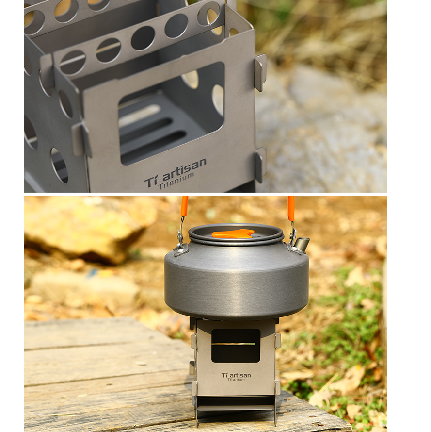 Titanium Foldable Wood Burning Stove