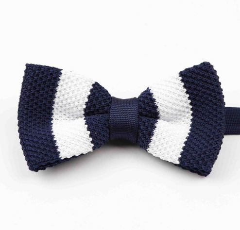New Style Men Women Knit Bowtie Adjustable Butterfly Double Deck Neckwear Bowties Designer Knitting Dress Knitted Bow Tie