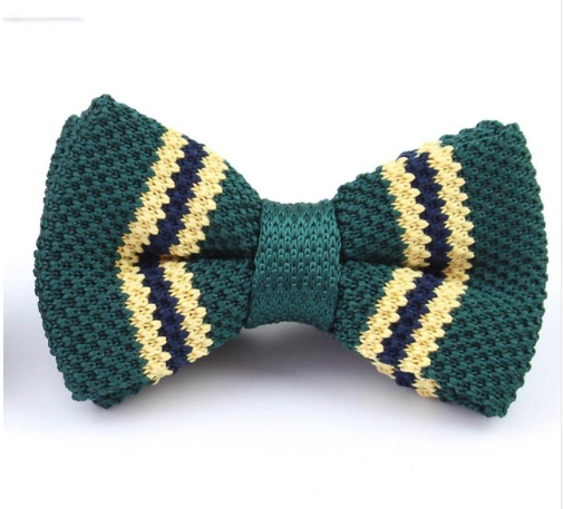 New Style Men Women Knit Bowtie Adjustable Butterfly Double Deck Neckwear Bowties Designer Knitting Dress Knitted Bow Tie