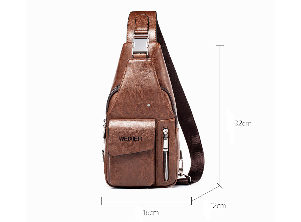 Men&#39;s chest bag outdoor casual men&#39;s messenger bag