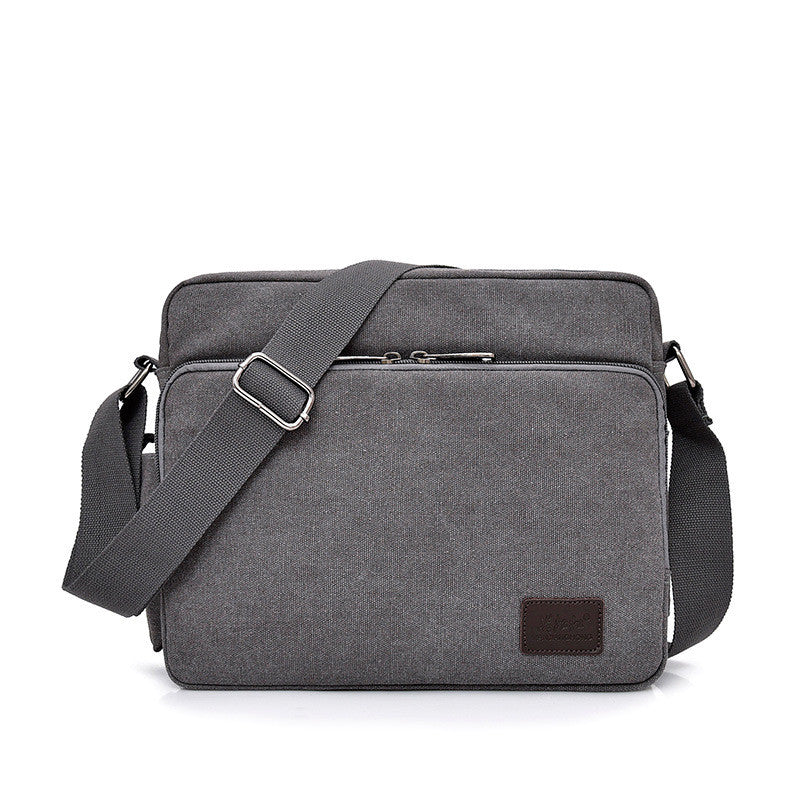 Manjianghong new canvas bag bag bag retro trend of men&#39;s business Metrosexual inclined shoulder bag foreign trade package