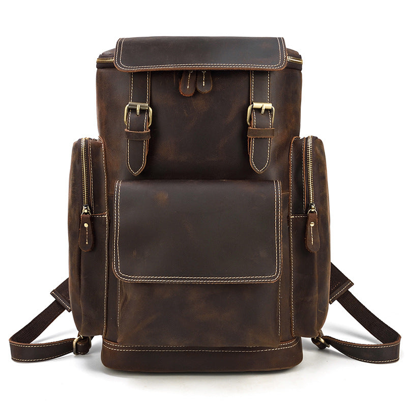 Men&#39;s leather backpack