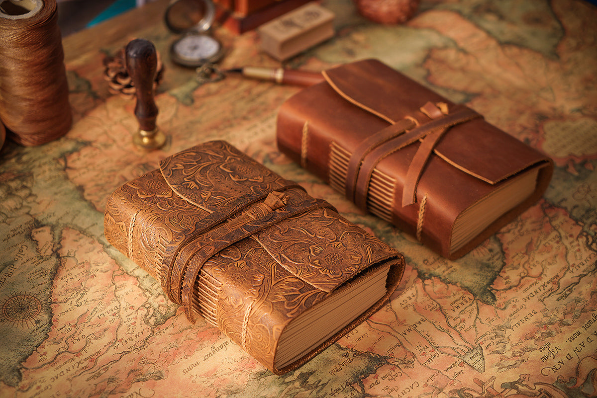 Real Cowhide Notebook Thickened Hand Account Kraft Paper Notepad