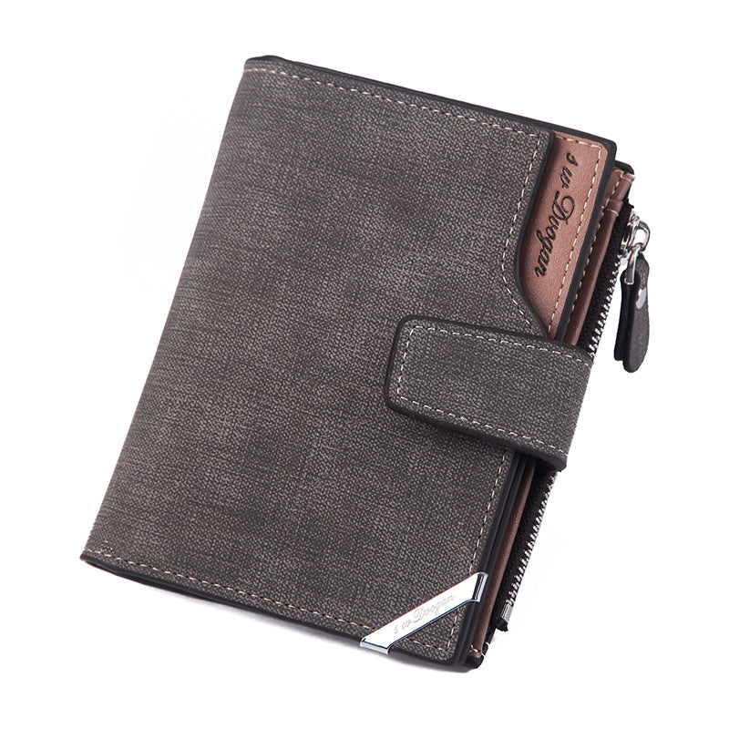 Korean Style Men&#39;s Multifunctional Wallet Short Wallet
