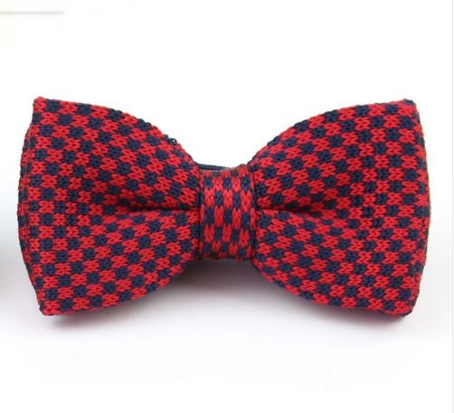 New Style Men Women Knit Bowtie Adjustable Butterfly Double Deck Neckwear Bowties Designer Knitting Dress Knitted Bow Tie