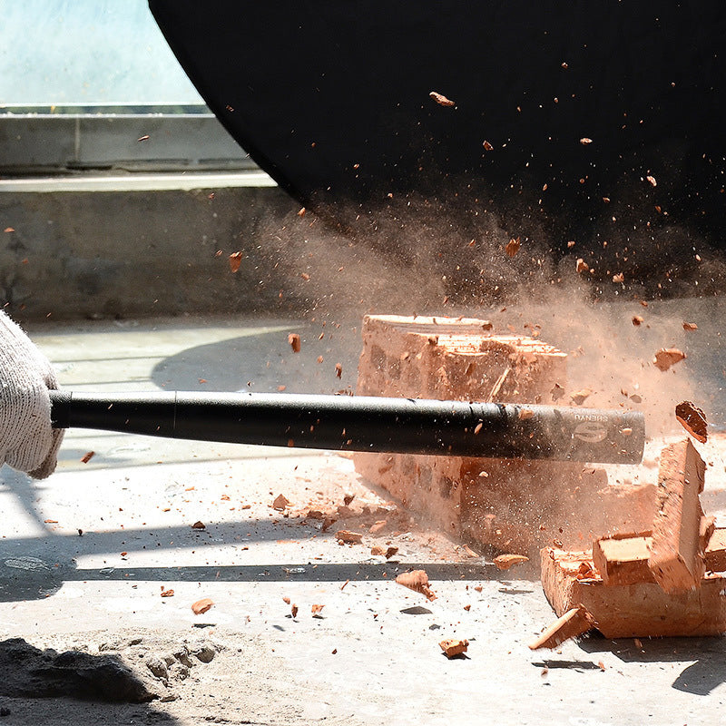 Flashlight with defensive baseball bat