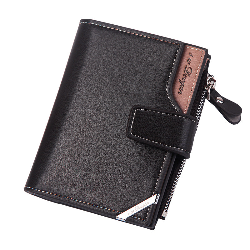 Korean Style Men&#39;s Multifunctional Wallet Short Wallet