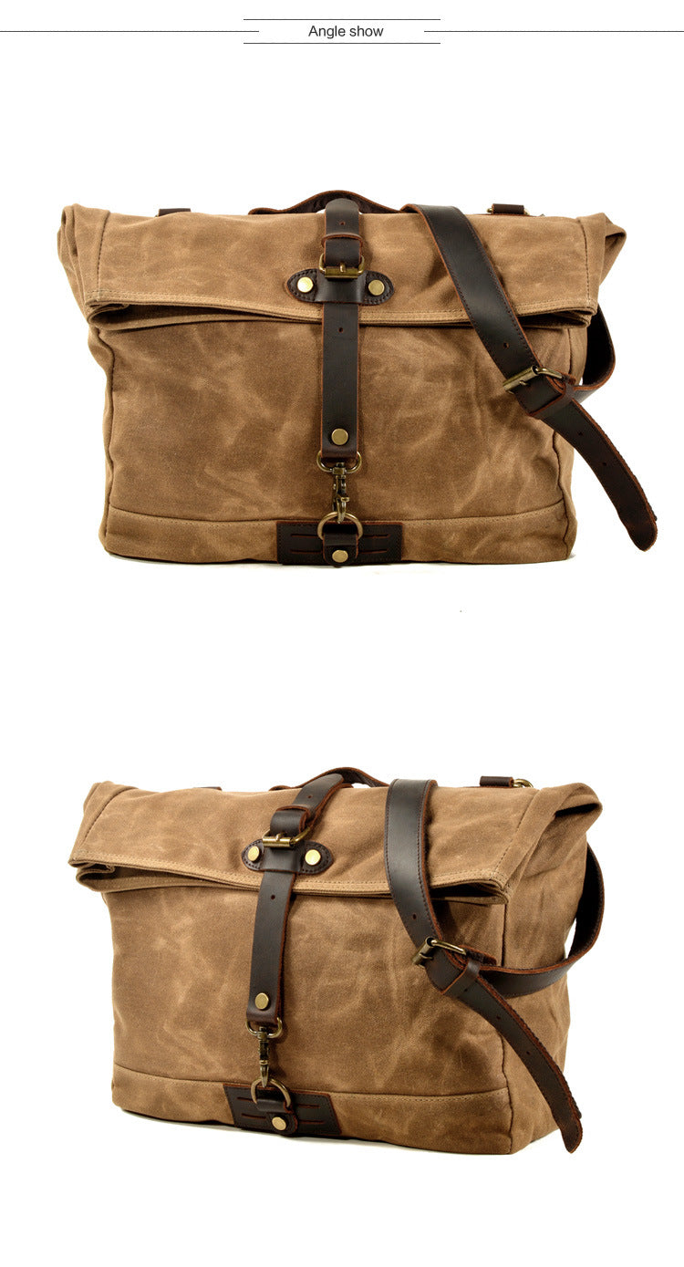 Men&#39;s canvas shoulder bag