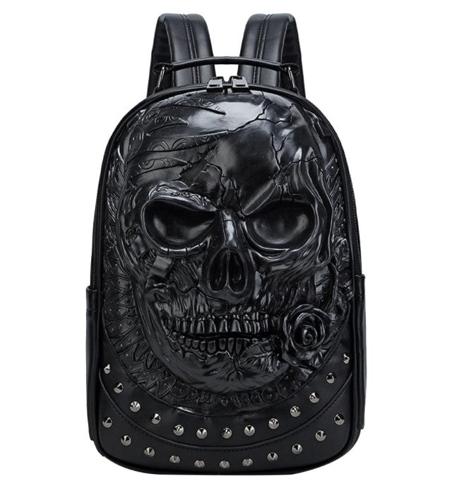 Embossed Three-dimensional Skull Backpack