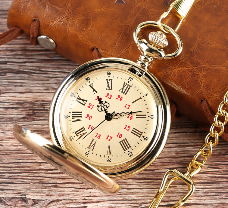 &quot;I LOVE YOU FOREVER&quot; Pocket Chain Watch