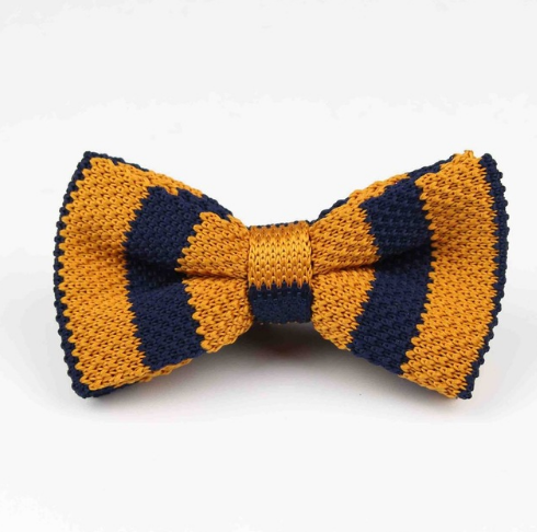 New Style Men Women Knit Bowtie Adjustable Butterfly Double Deck Neckwear Bowties Designer Knitting Dress Knitted Bow Tie