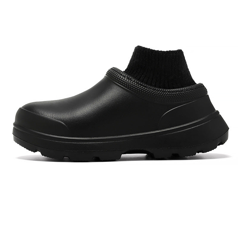 Men&#39;s And Women&#39;s Home Shoes With Thick Bottom Fashion Casual Non-slip Waterproof Chef Shoes