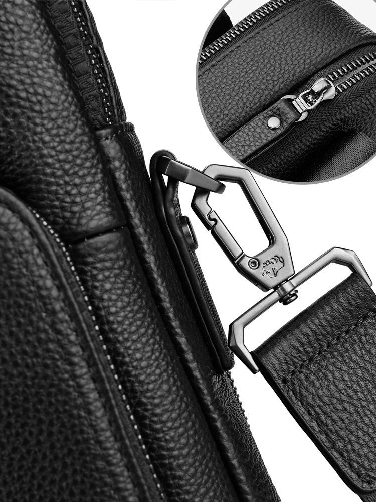 First layer cowhide shoulder messenger bag