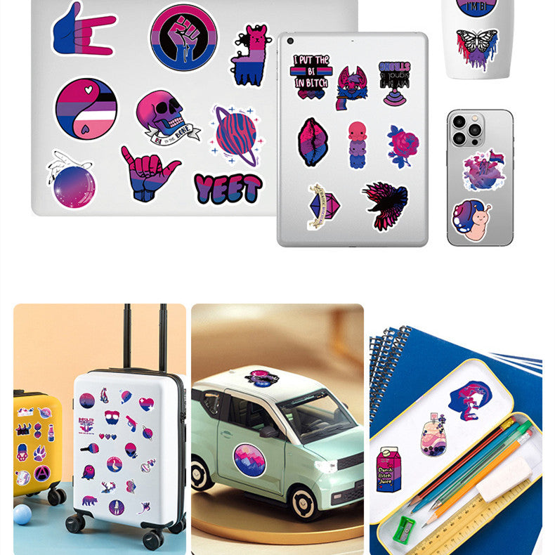 Guitar Scooter Waterproof Car Sticker