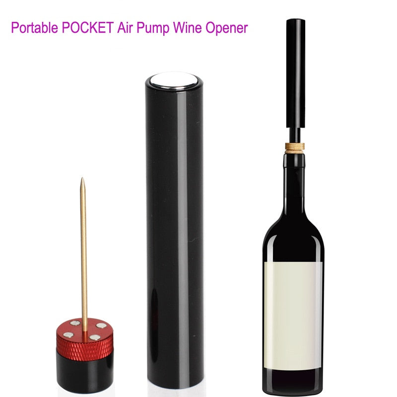 Small Size Wine Bottle Opener Air Pump Opening Tools Stainless Steel Pin Jar Cork Remover Corkscrew Bar Accessories