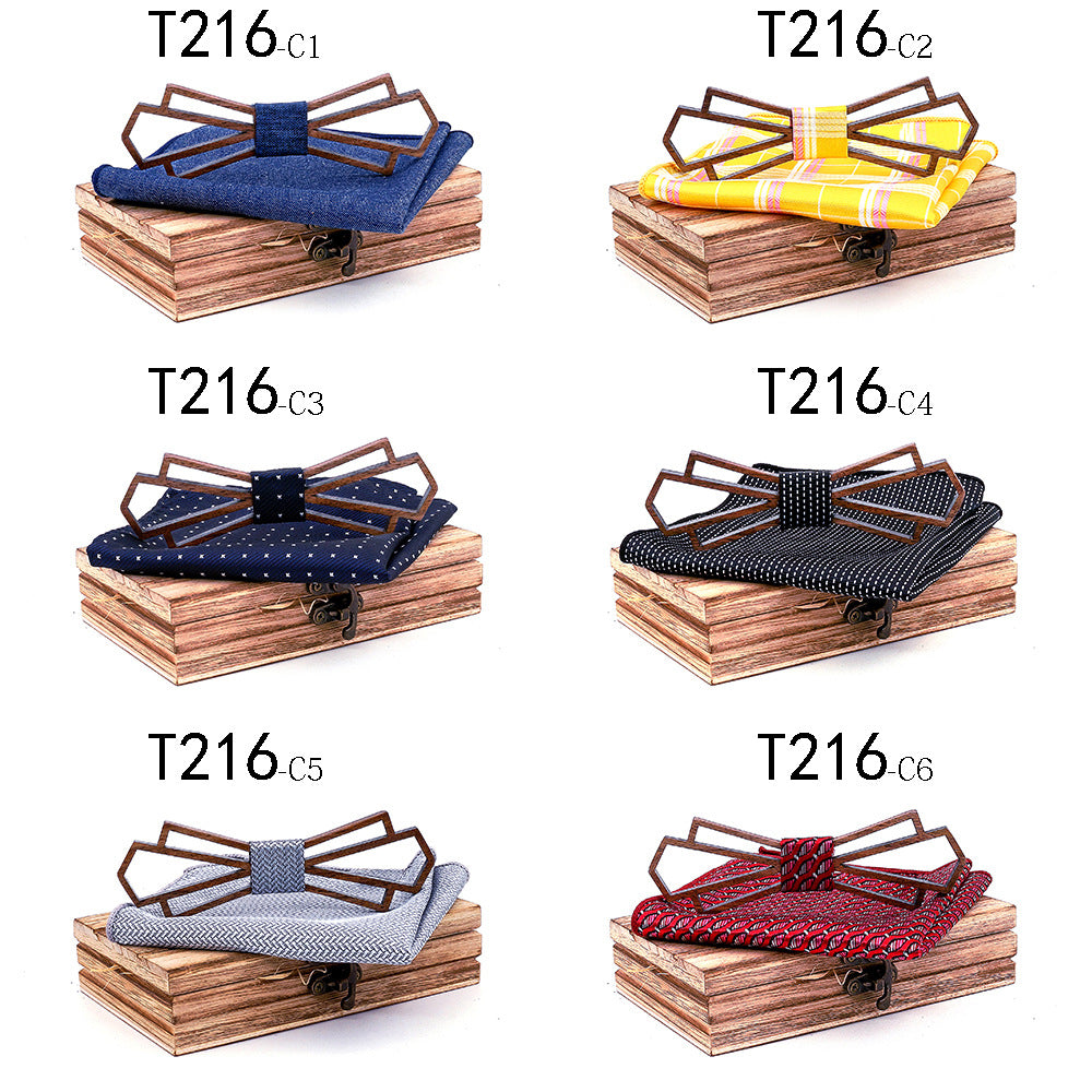Wooden bow tie