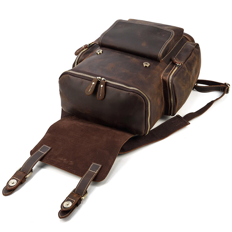 Men&#39;s leather backpack