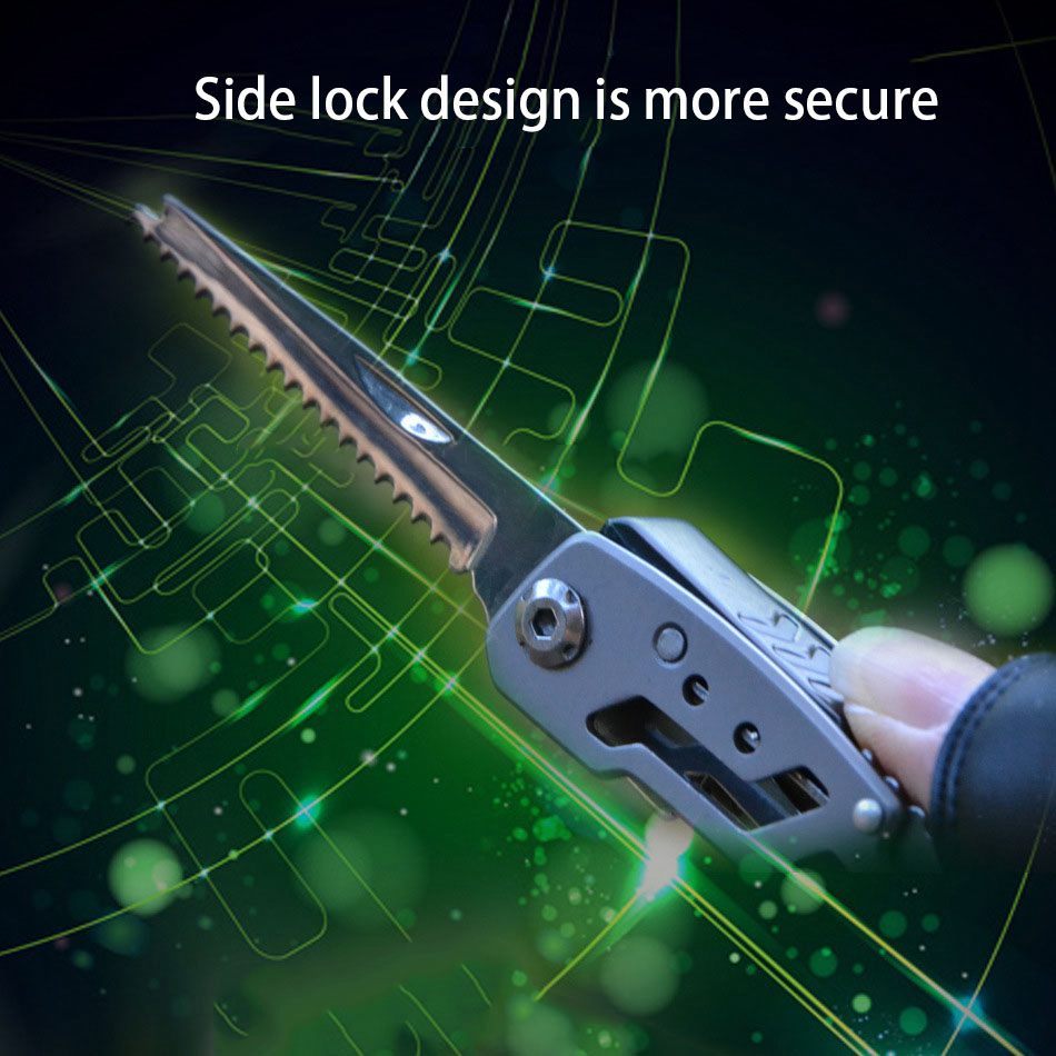 Folding multifunctional pliers