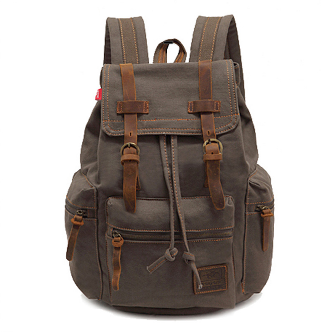 men&#39;s backpack vintage canvas backpack