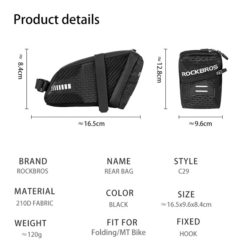 Bicycle Bag Road Bike Folding Rear Bag Rear Seat Bag