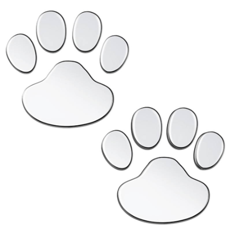 Puppy footprints, hood stickers