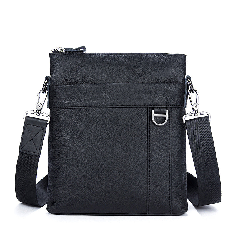 Leather men&#39;s bag casual business men&#39;s messenger bag