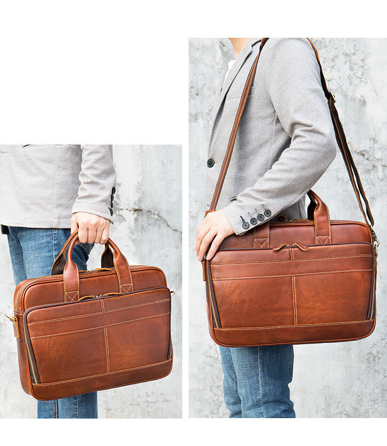 Men&#39;s Briefcase New Handbag Business Bag