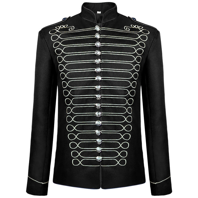 Medieval Men&#39;s Retro Gothic Steam Drummer Suit