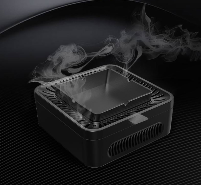 Ashtray Portable USB Rechargeable Smokeless Ashtray Secondhand Smoke Air Filter