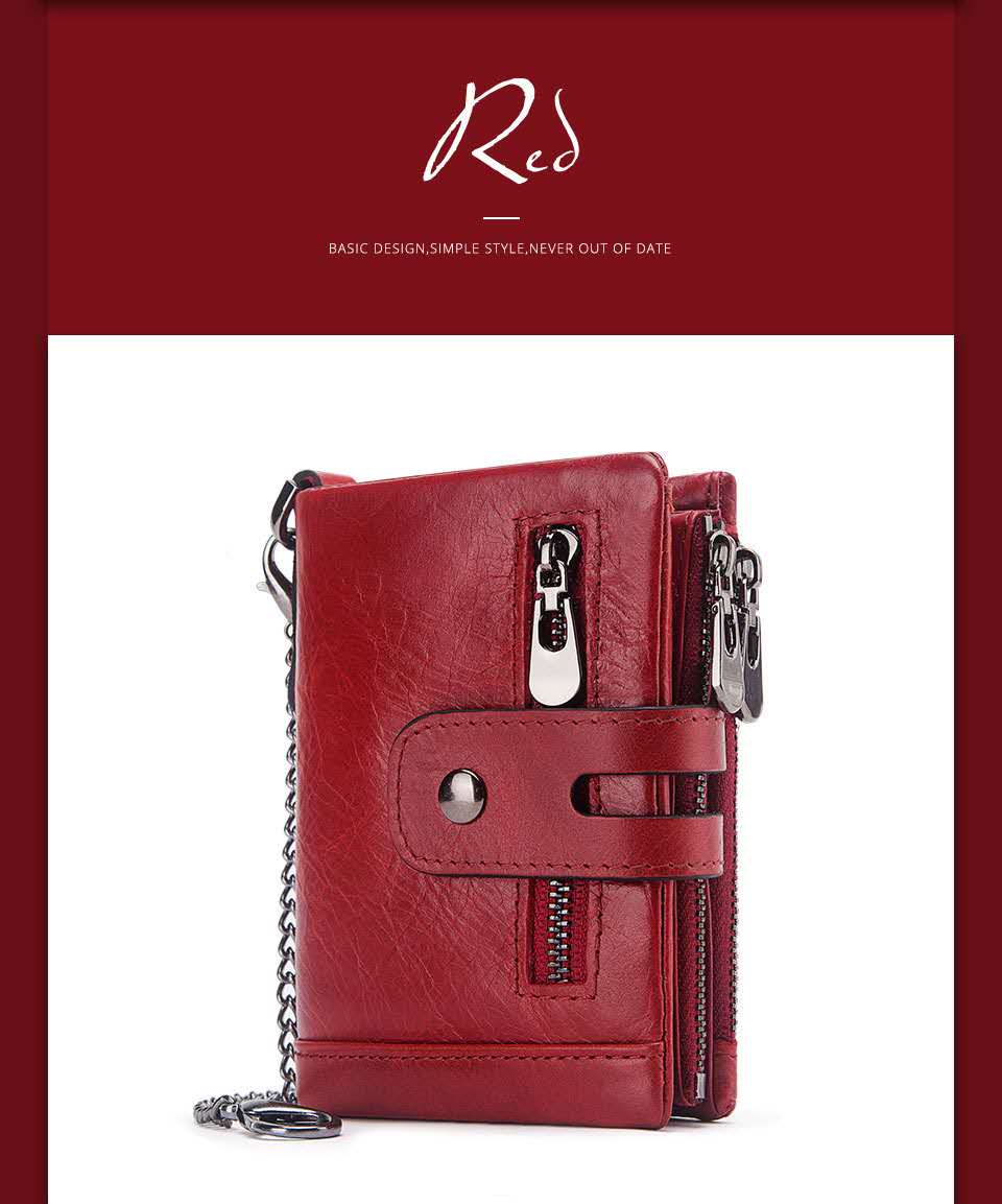 Leather men&#39;s wallet coin purse