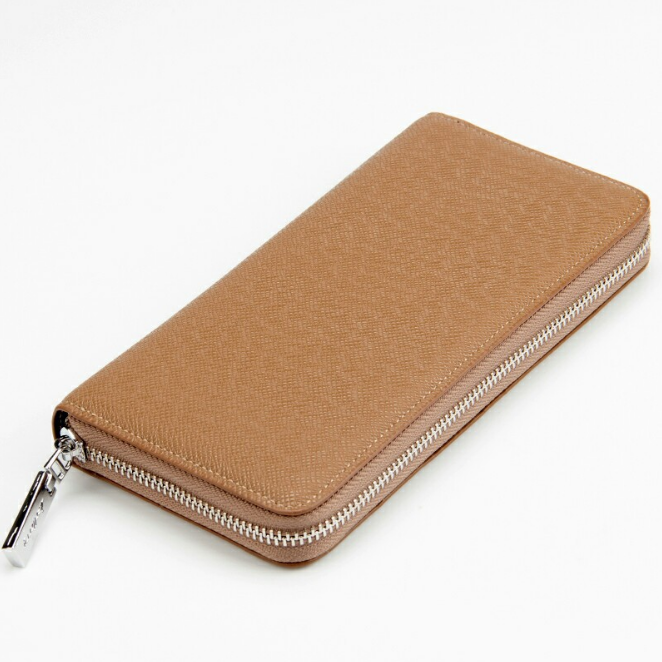 Long wallet multi-function zipper clutch