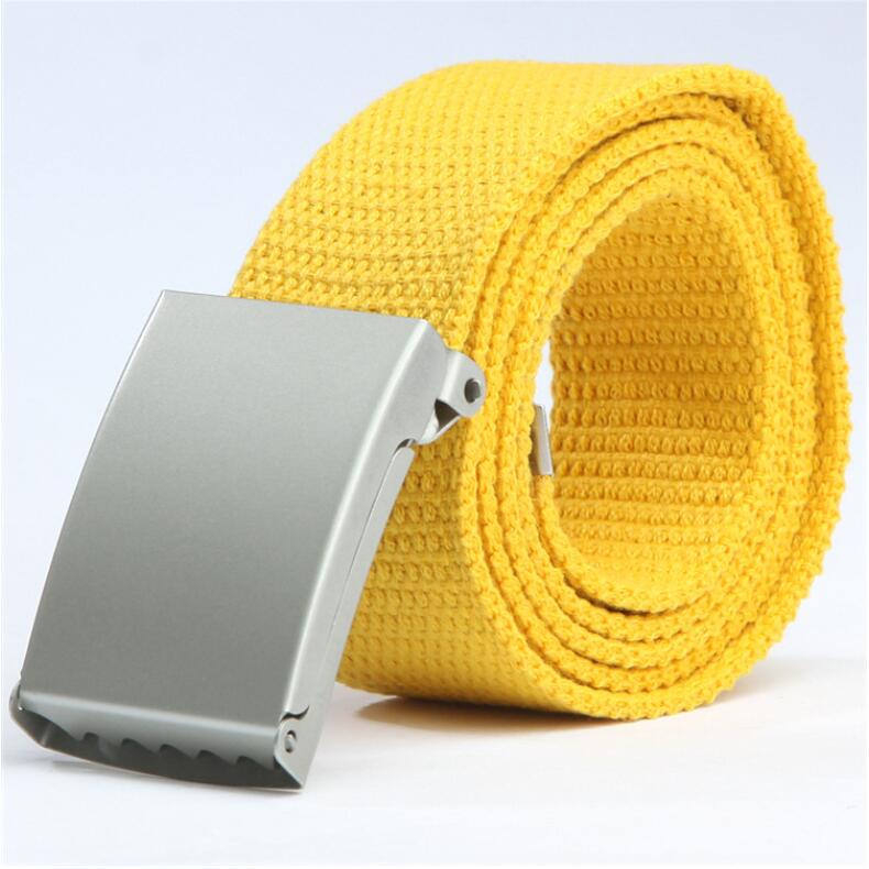 Candy color fashion new unisex pants with canvas belt men&#39;s belt