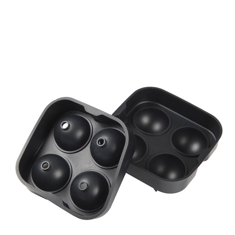 4-hole Ice Hockey Combination Whiskey Silicone Ice Tray