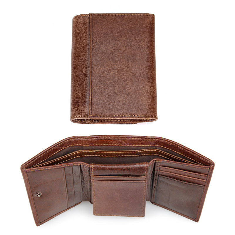 Men&#39;s ultra-thin leather wallet