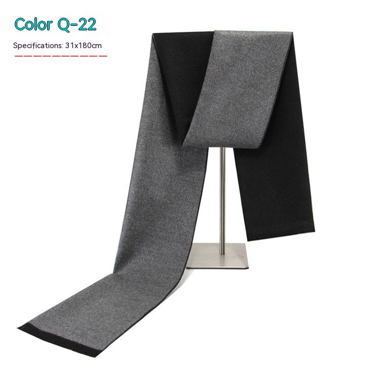 Men&#39;s Striped Winter Warm Artificial Cashmere Scarf